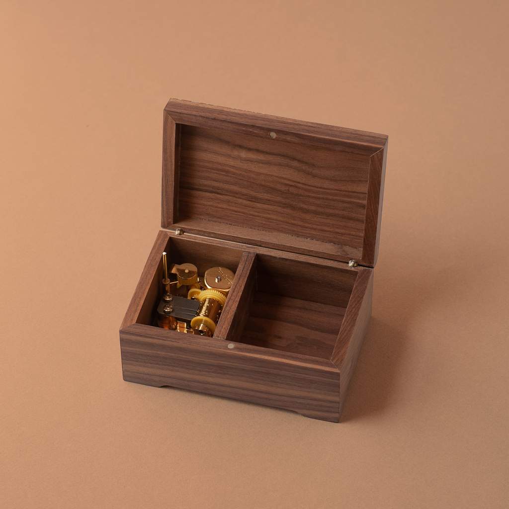 Music box with butterflies and plants